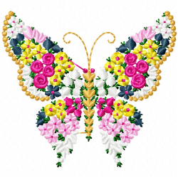 Butterfly Embroidery Design 5 Butterfly Embroidery Design 5